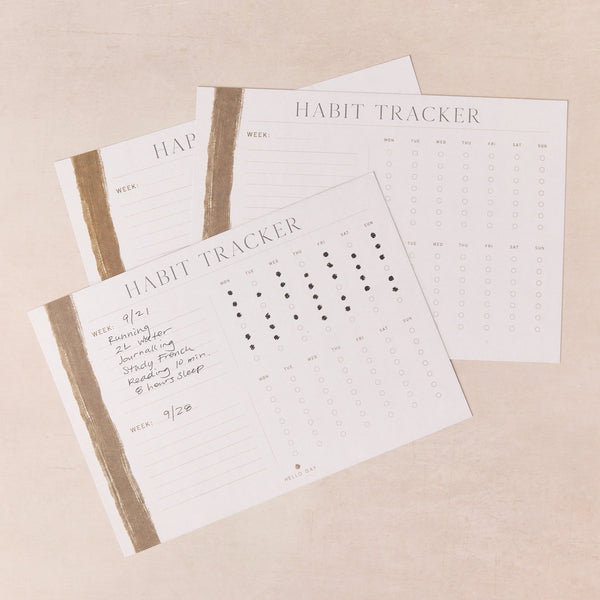 Habit Tracker Cards (Set of 2)
