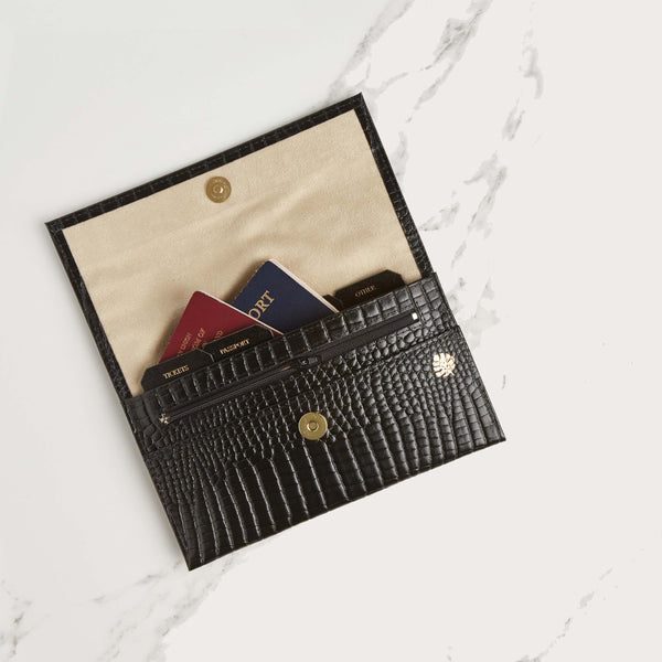 Luxury Leather Travel Organiser
