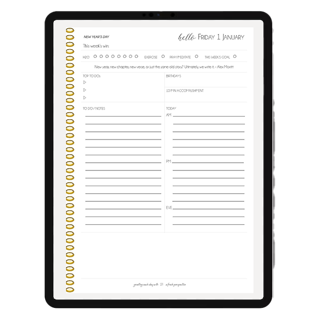 2027 Daily Planner ORIGINAL: DIGITAL VERSION