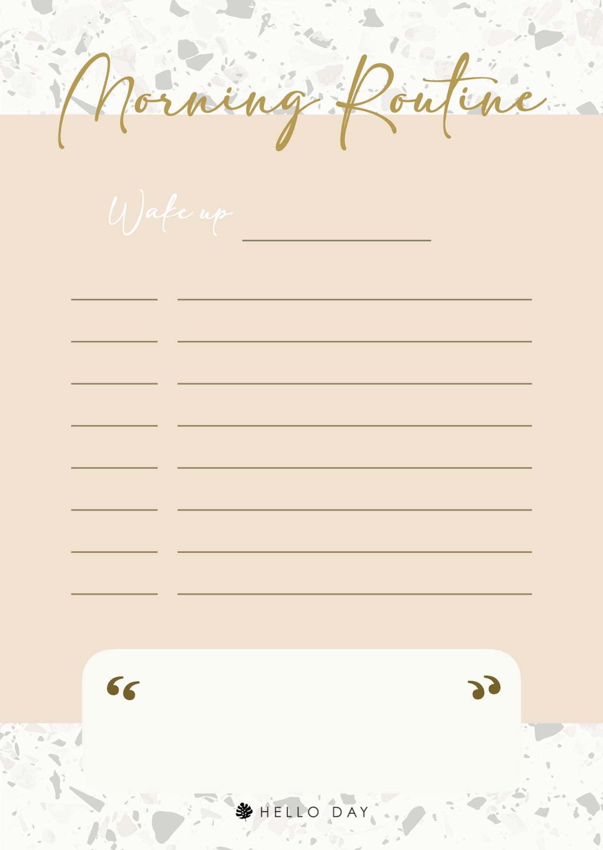 Morning & Evening Routine Cards - Hello Day
