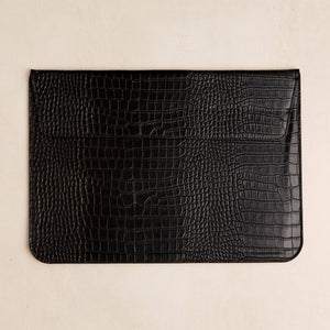 Croc Faux Leather Laptop Cover