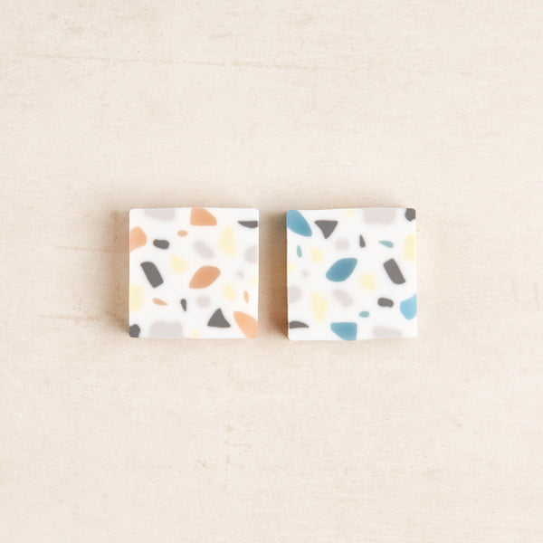 Terrazzo Square Erasers (Set of 2)