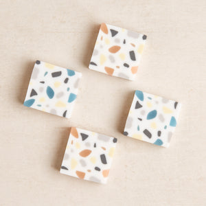 Terrazzo Square Erasers (Set of 2)