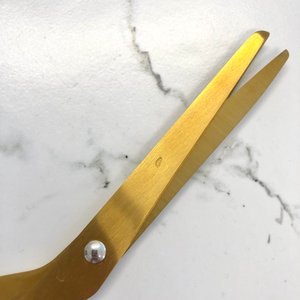 Minimal Brass Gold & Black Scissors - SAMPLE SALE