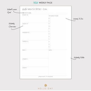 MINIMAL 2024 Daily Planner: COVE