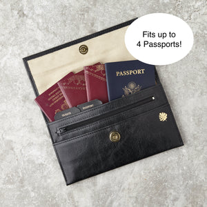 Luxury Leather Travel Organiser