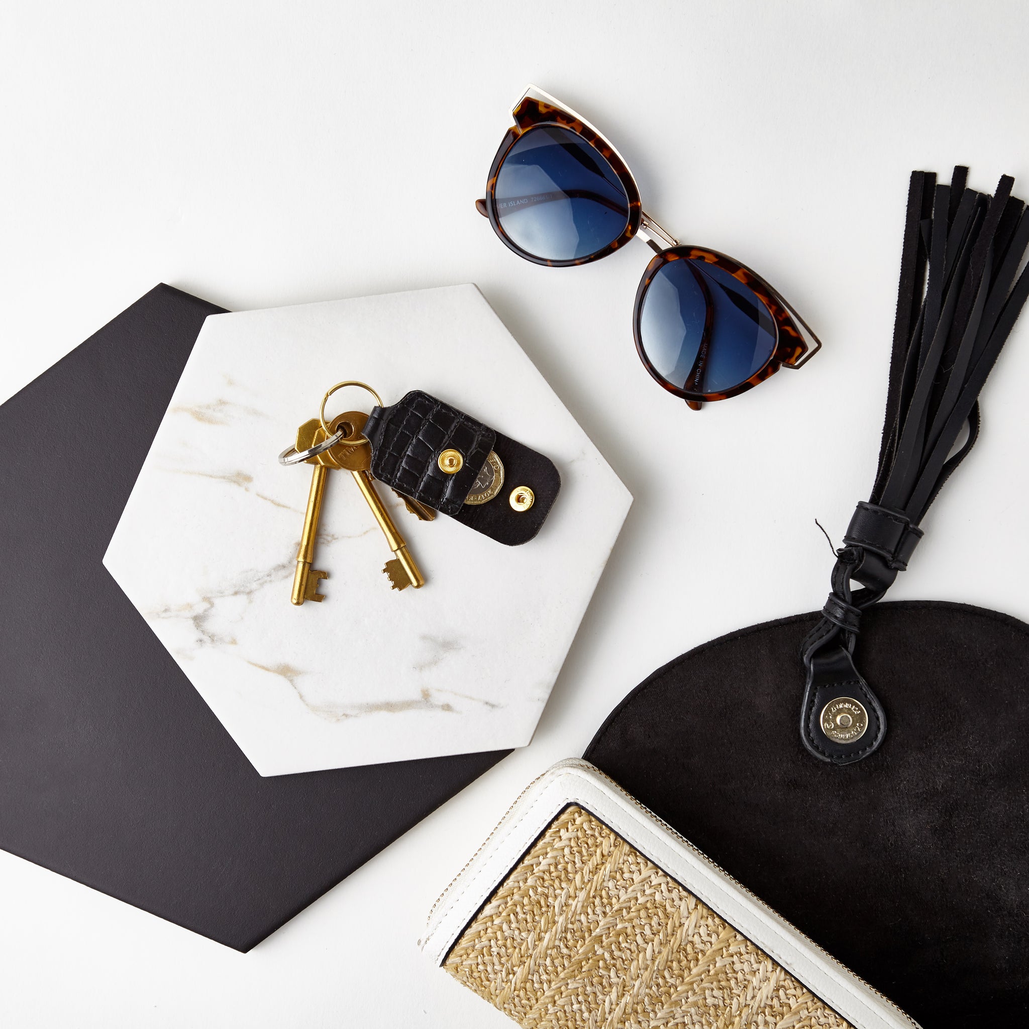 Leather Keyring Coin Holder