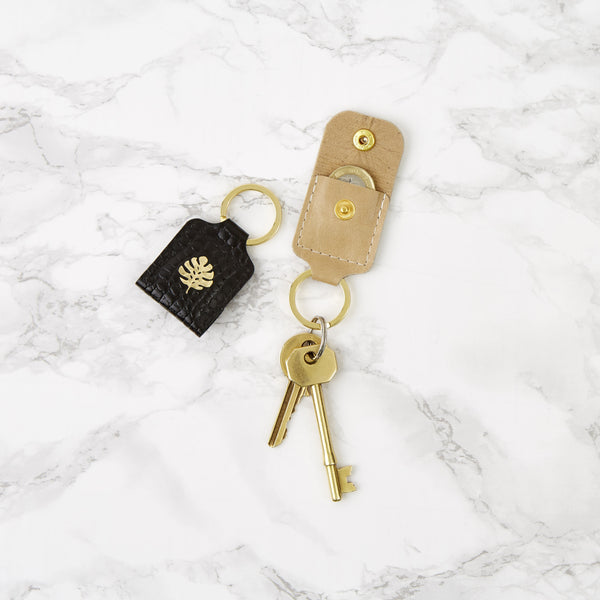 Leather Keyring Coin Holder