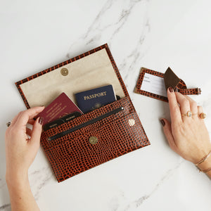 Luxury Leather Luggage Tag