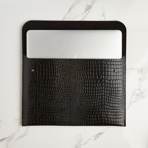Croc Leather A4 Portfolio