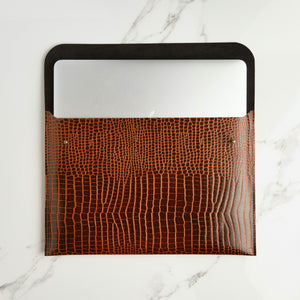Croc Leather A4 Portfolio