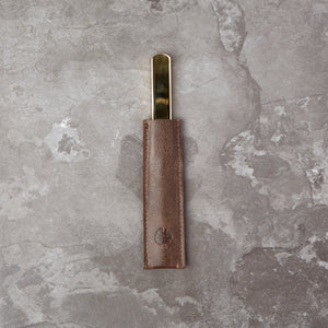 Debonaire Letter Opener with Leather Sleeve
