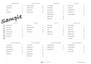 Birthdays Printable