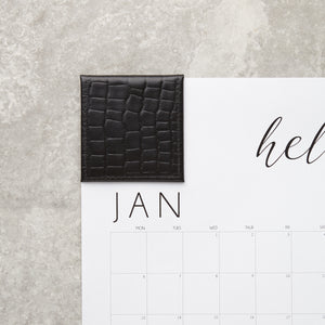 2024 Wall Calendar with Leather Corners