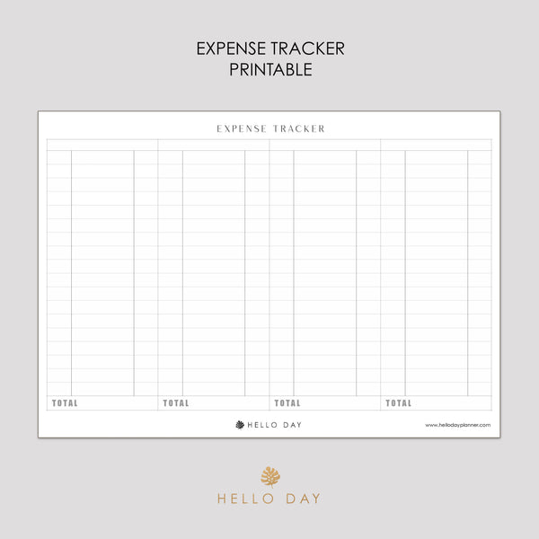 Expense Tracker Printable