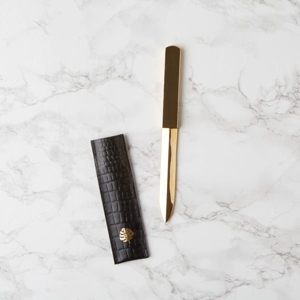 Letter Opener with Leather Sleeve