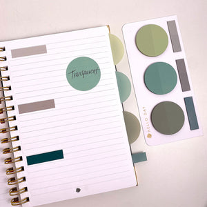 Set of Transparent Sticky Notes