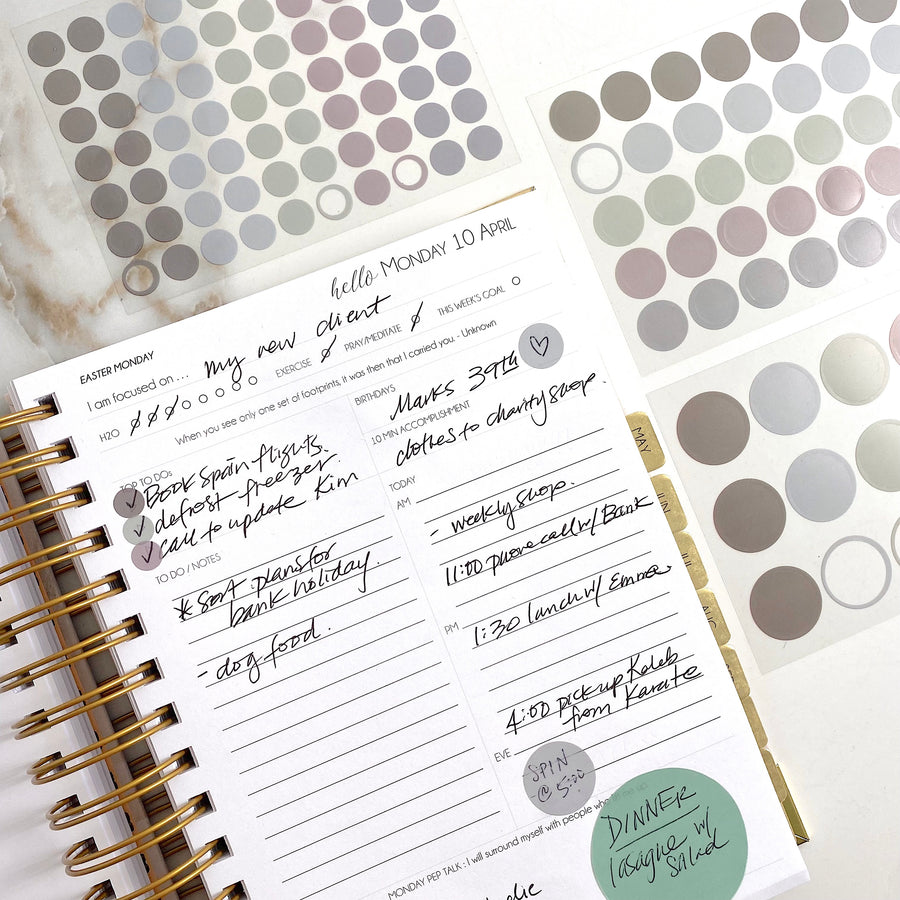 Round Transparent Planner Stickers