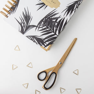 Brass Scissors with Daily Planner