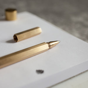Desk Notepad - Carrara Marble: White