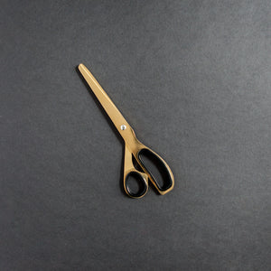 Minimal Brass Gold & Black Scissors