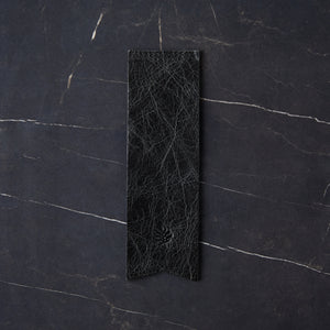 Debonaire Vintage Black Leather Bookmark