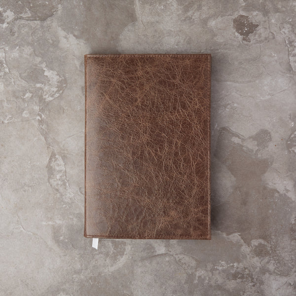 Debonaire Vintage Leather Planner - Mahogany