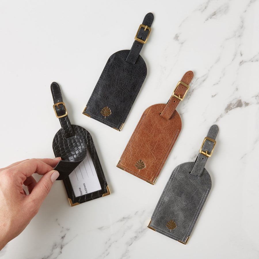 Luxury Leather Luggage Tag
