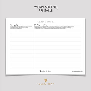 Worry Shifting Printable